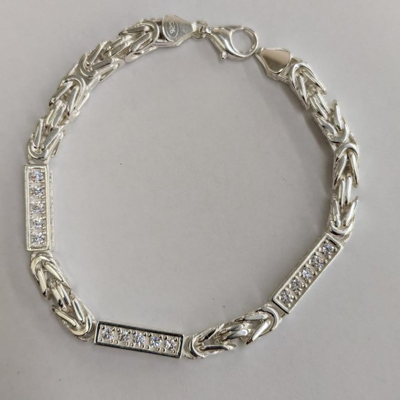 925 sterling silver Byzantin bracelet